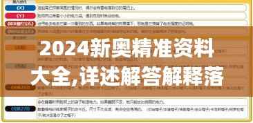 2024新奥精准资料大全,详述解答解释落实_云端版9.490