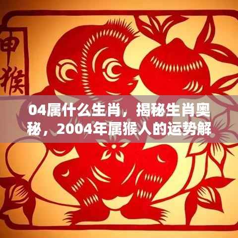 揭秘生肖奥秘,2004年属猴人的运势解析与生肖属性探究